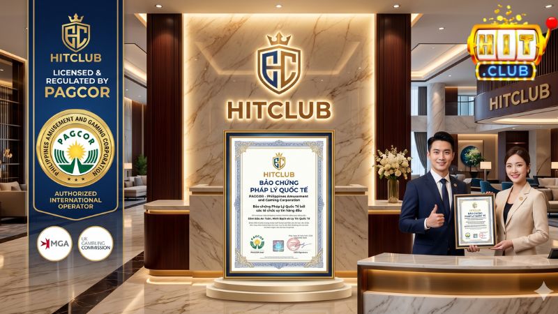 Hitclub được cấp giấy phép hoạt động đẳng cấp quốc tế