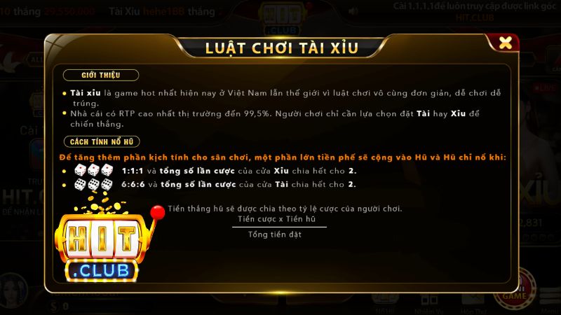 Luật chơi tài xỉu Hitclub chi tiết dành cho game thủ Luật chơi tài xỉu Hitclub chi tiết dành cho game thủ