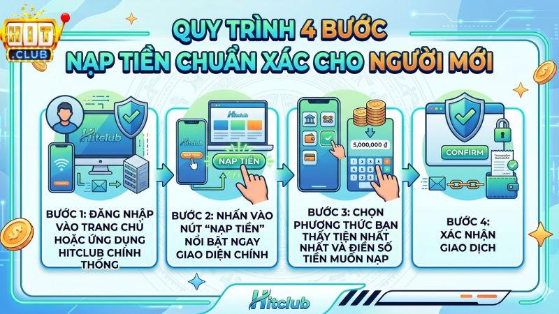 Quy trình 4 bước nạp tiền chuẩn xác cho người mới